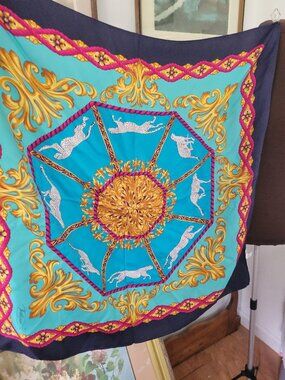 Vintage Jodhpur 100% Silk Designer Scarf